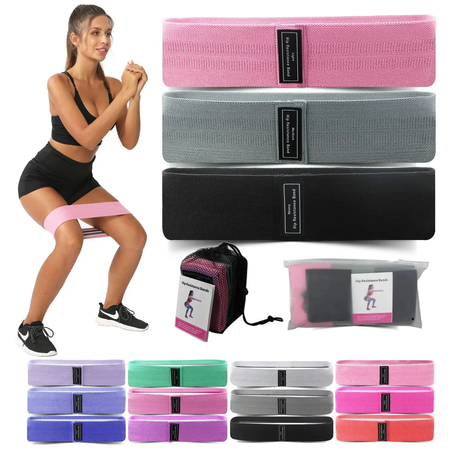 Pilates Yoga Core - 1/2/3 pièces bandes élastiques bandes de