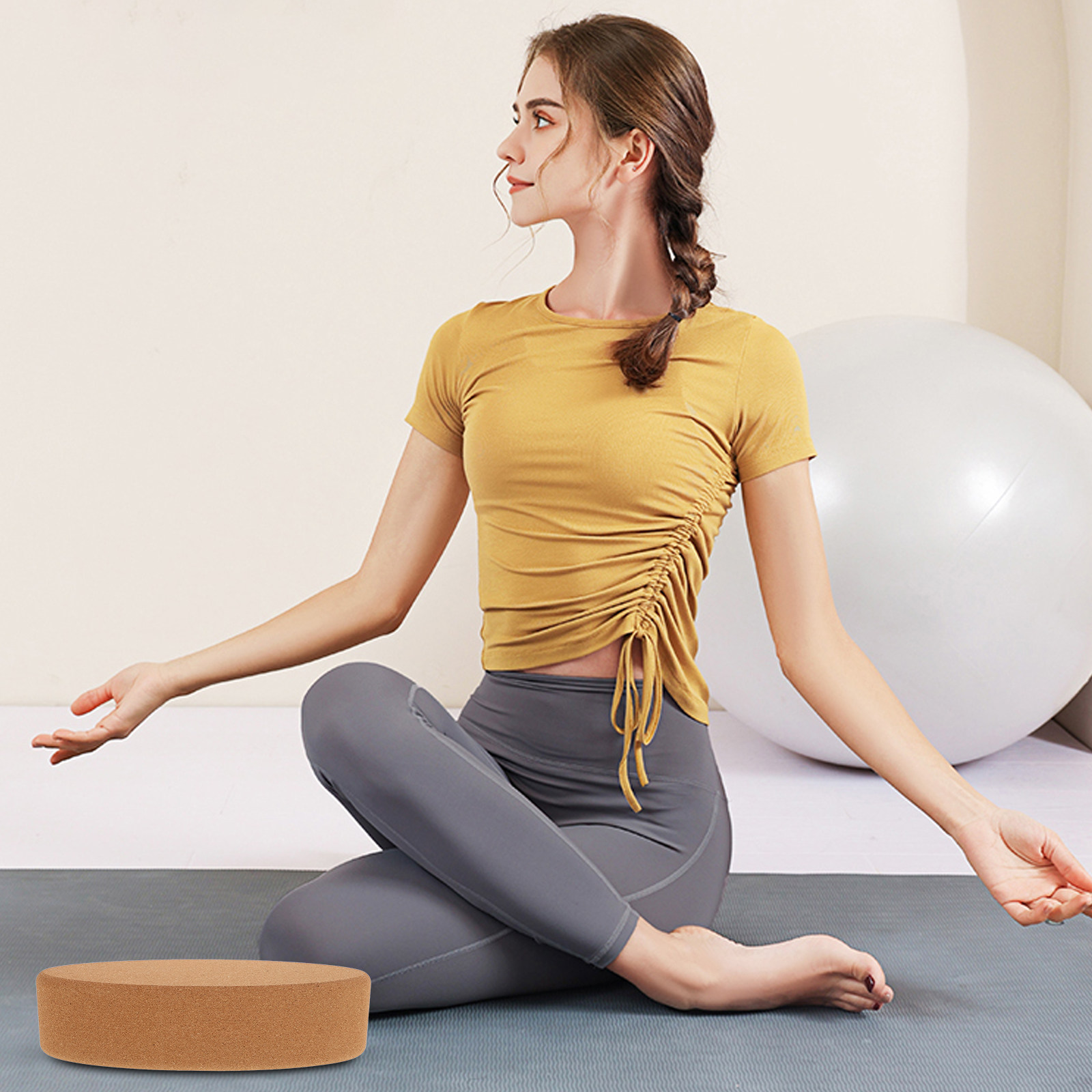 Blocs ovales de yoga en liège  - Yoga Block Cork avis et prix