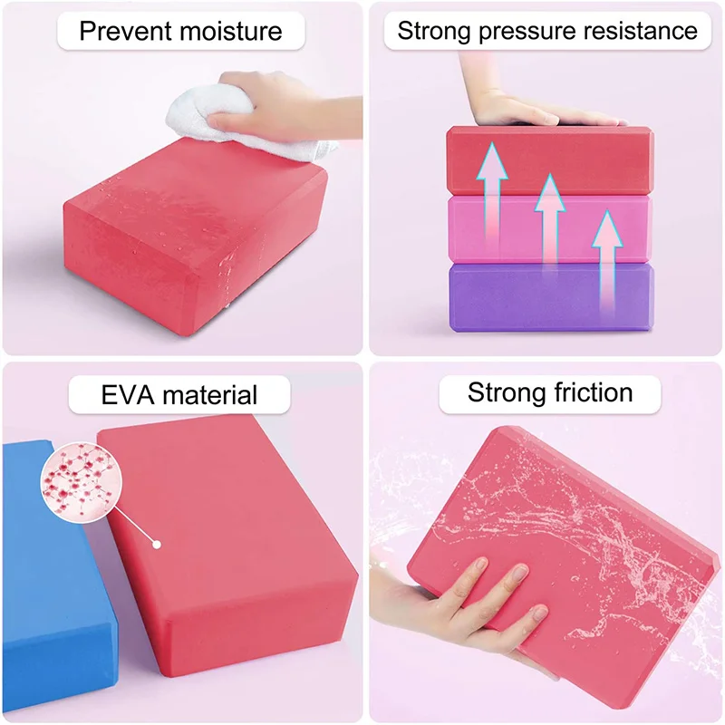 Blocs de yoga, cubes, briques  - Pilates Yoga Block Exercises avis et prix